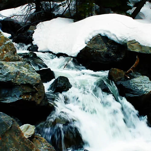 10 Hours of Winter Waterfall Sounds